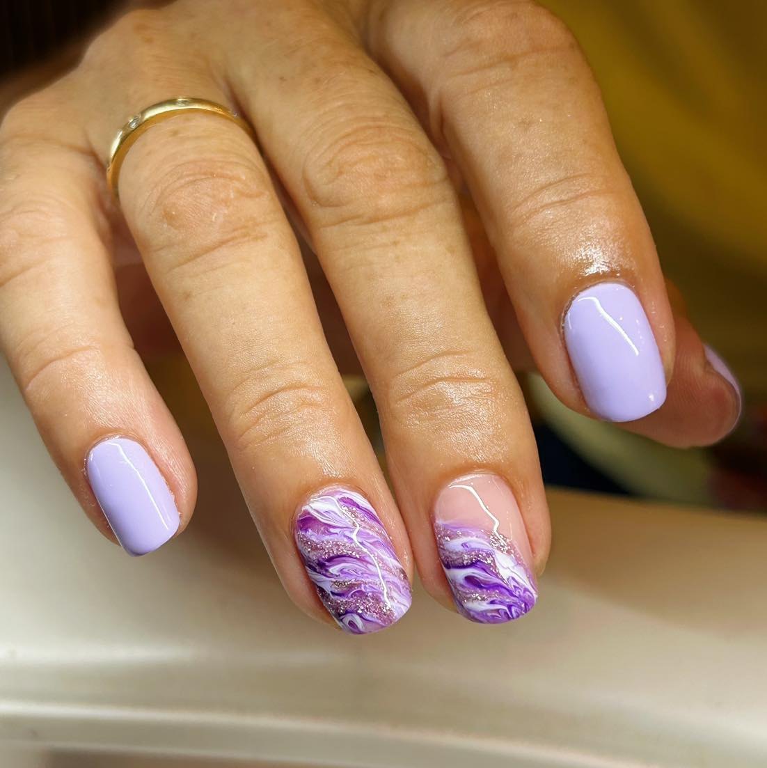 Lilac Marble Effect instagram preview