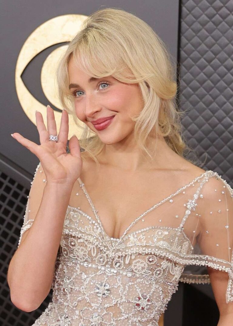 The Icy Grammys Waterline Trick Sabrina Carpenter