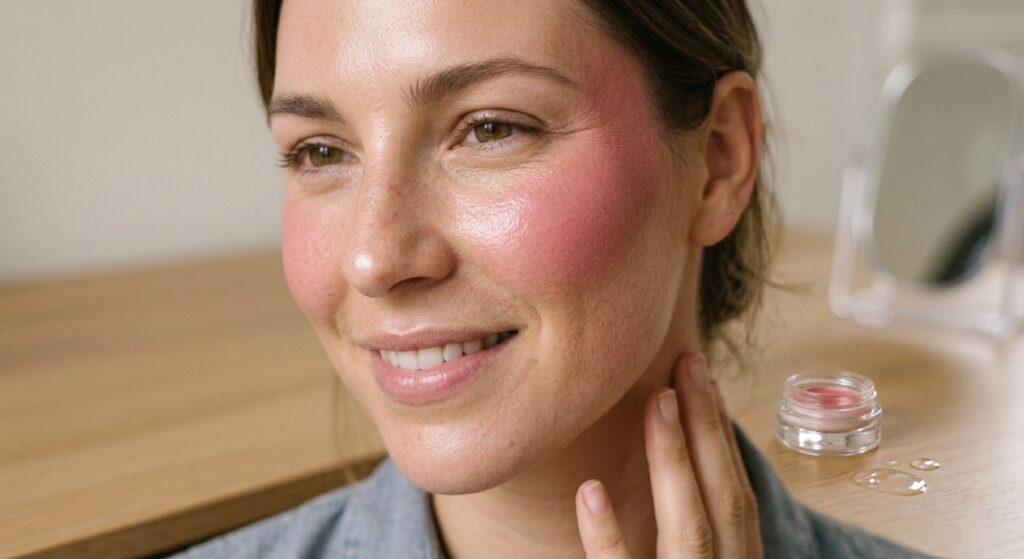 Blush for Sculpted Cheekbones