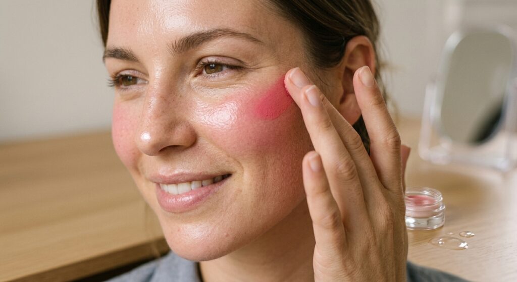 Cream blush Makeup